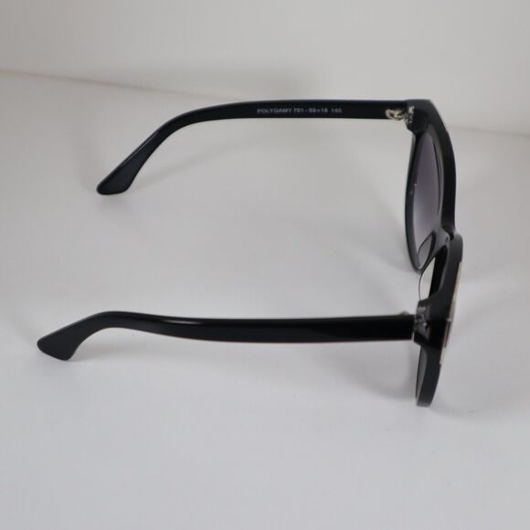Thierry Lasry Polygamy 701 Black/Silver Cat-Eye Sunglasses 59-18-140mm main image 7